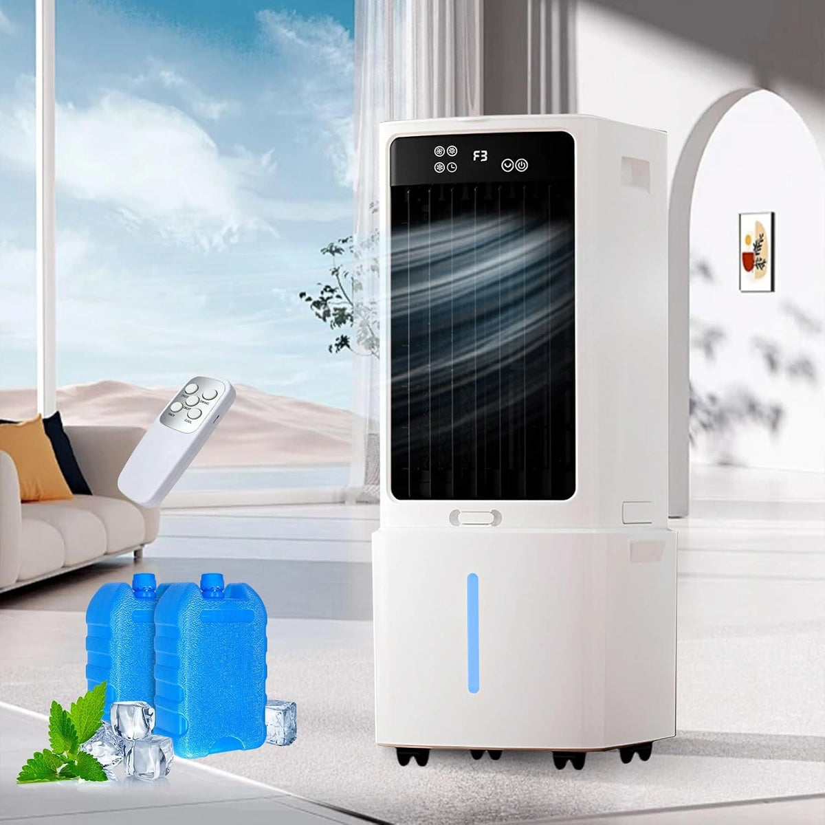Climatizzatore portatile, 12L, con telecomando, con timer, portatile