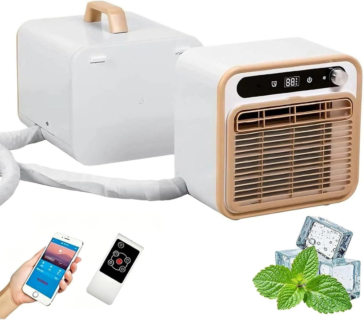 Climatizzatore portatile, con Wi-Fi, con telecomando, con timer