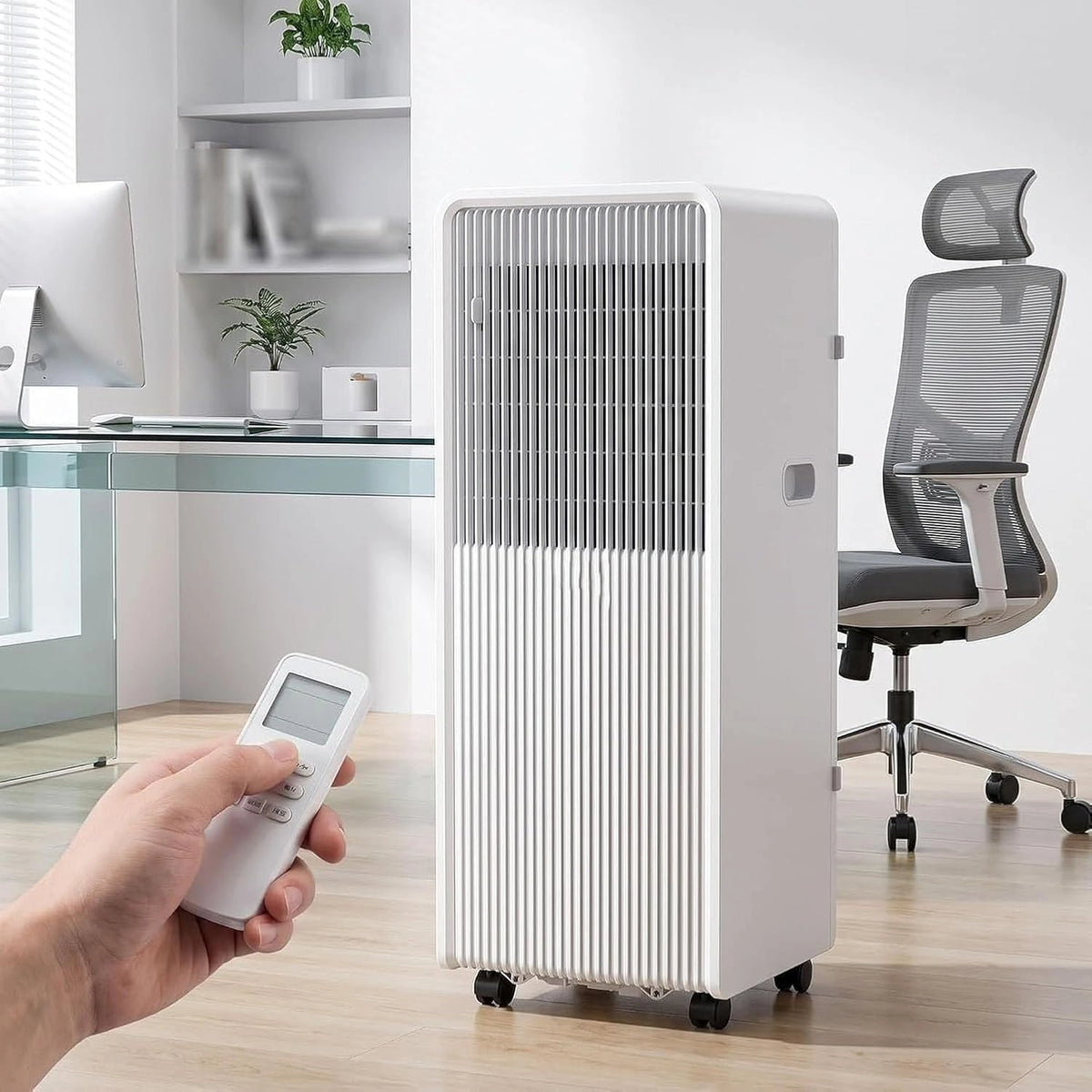 Climatizzatore portatile, 12000 BTU, 10000 Btu, con telecomando, con timer, portatile