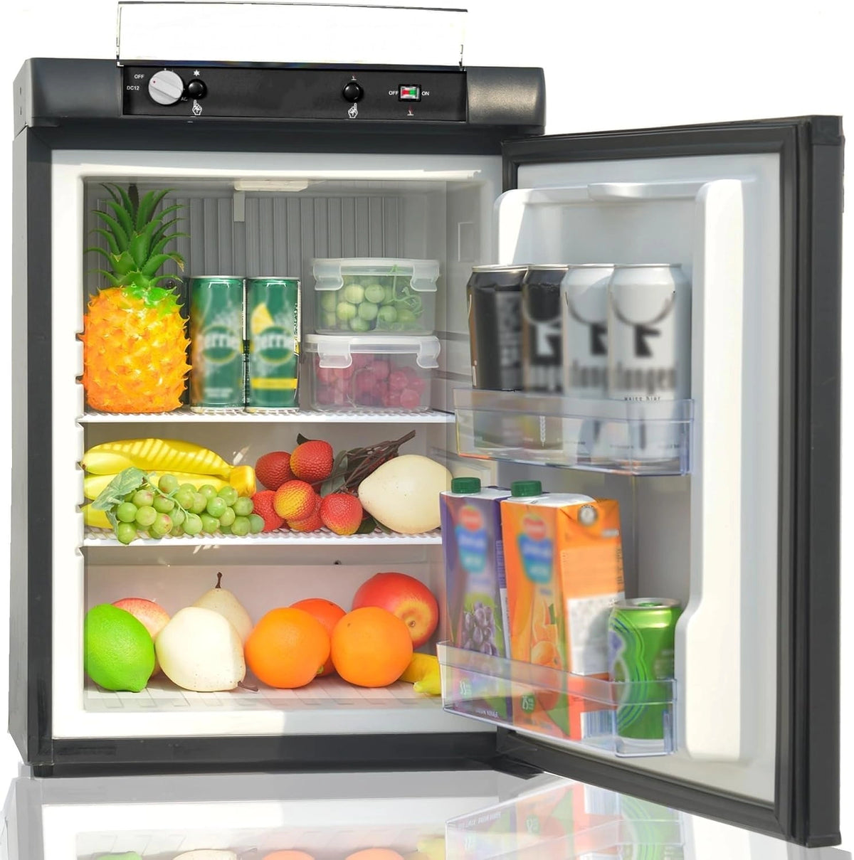 Smad, Frigorifero, 12V, 220V, 60L, silenzioso, Nero