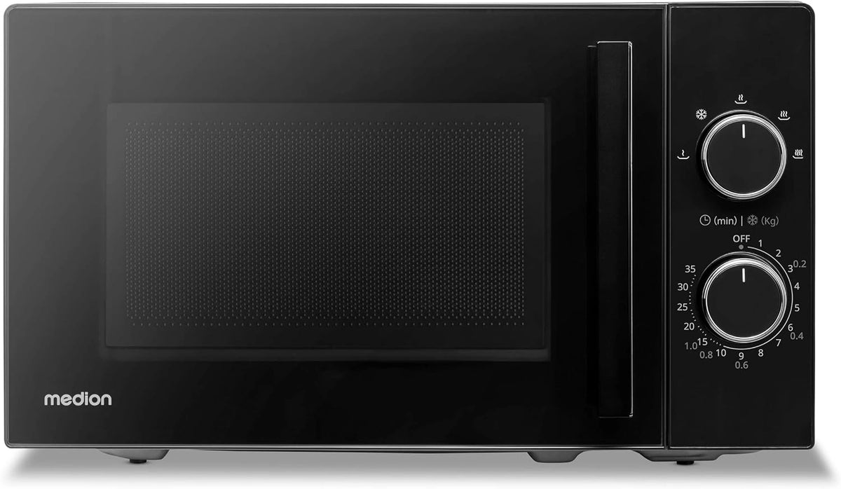 Microonde MEDION 20, Forno a microonde, 20 litri, con timer, Nero