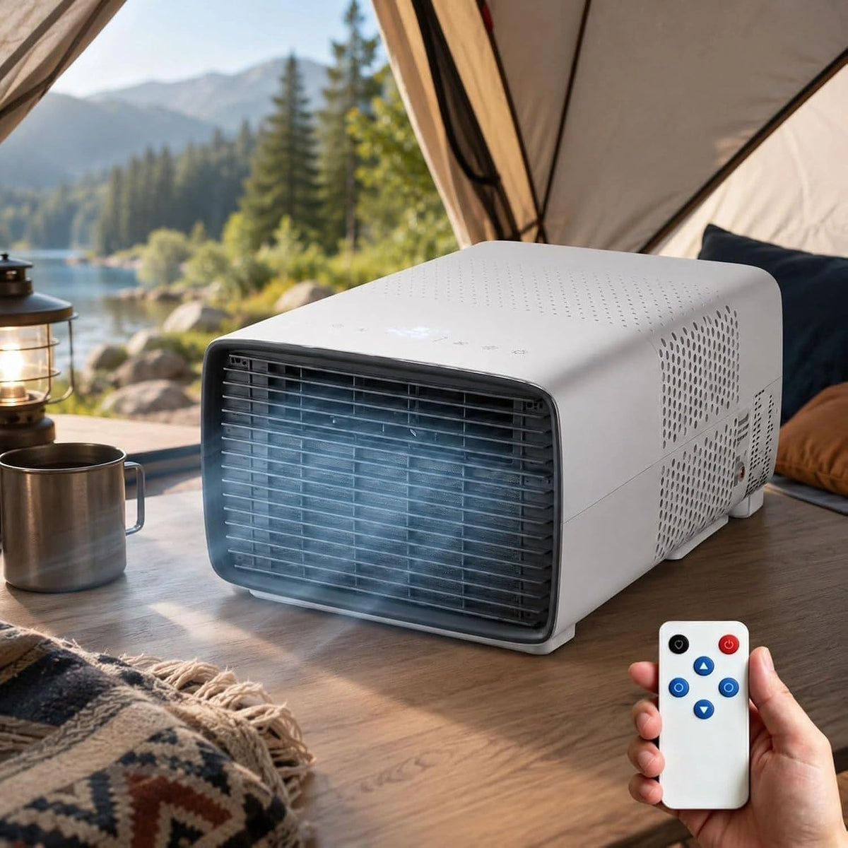 Climatizzatore portatile, 2700 BTU, 280W, 45dB, portatile, silenzioso, multifunzione