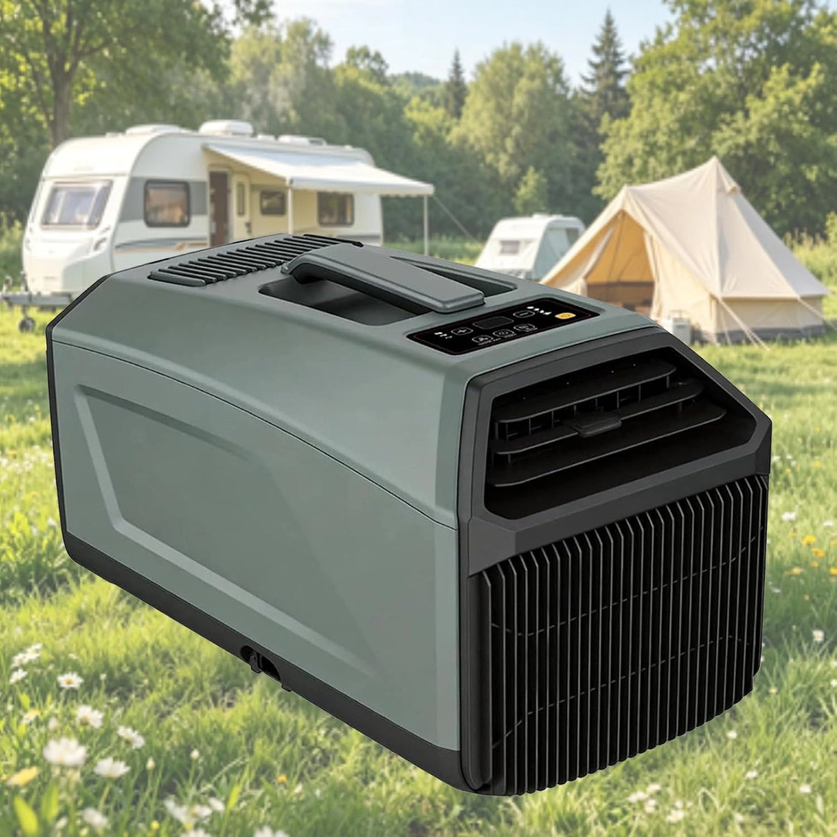 Climatizzatore portatile, 5100 Btu, 1300W, portatile, Verde