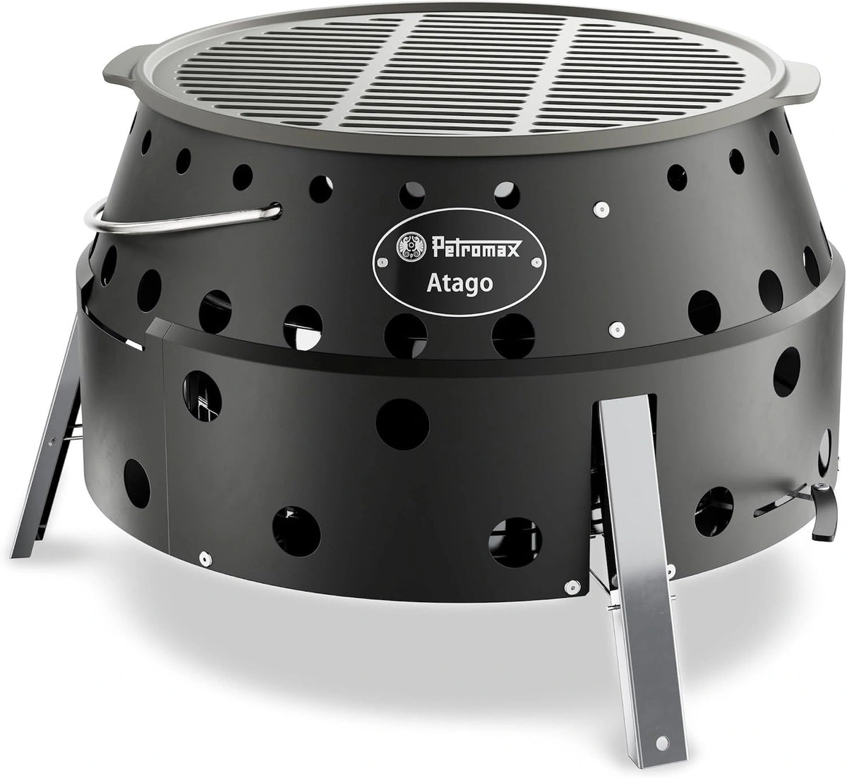 Petromax, Forno elettrico, portatile, pieghevole, multifunzione, Nero