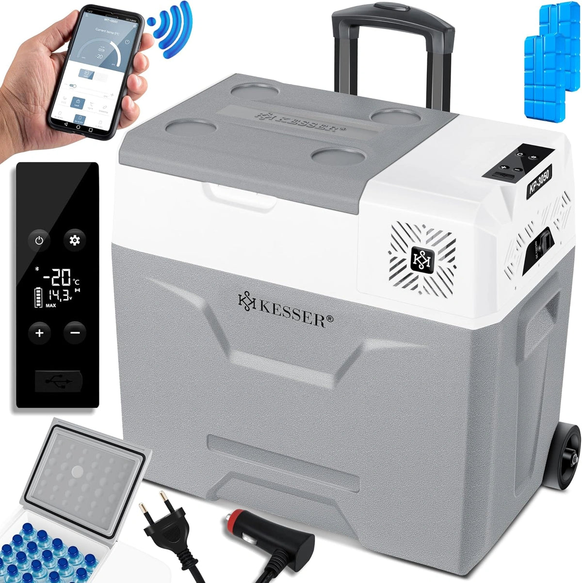 KESSER, Frigorifero, 24 V, 230 V, con controllo intelligente
